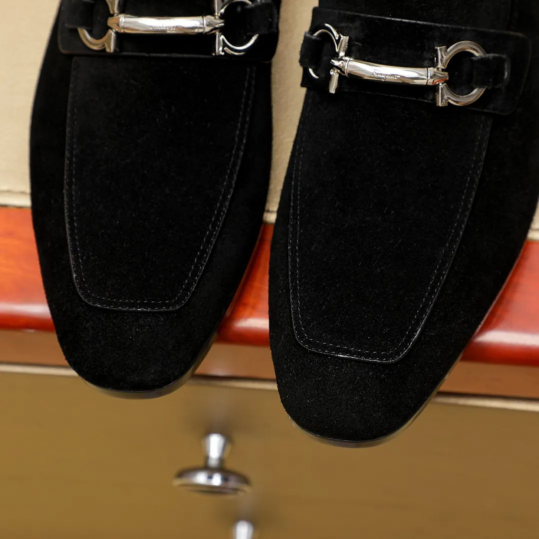 Men's shoes 💰600 🕷🕷🐂【Ferragamo】 Popular fashionable casual shoes🇨🇳Official website counter 1:1 production, original mold opening💯Good quality can be seen, imported high-end first-layer pebbled calfskin, water-dyed🐂leather lining🌿very clear texture, high-quality waterproof, non-slip and wear-resistant outsole🎋high quality and low price, truly handmade🍓, 7 colors available! Code number 38-44 (45. To be customized)